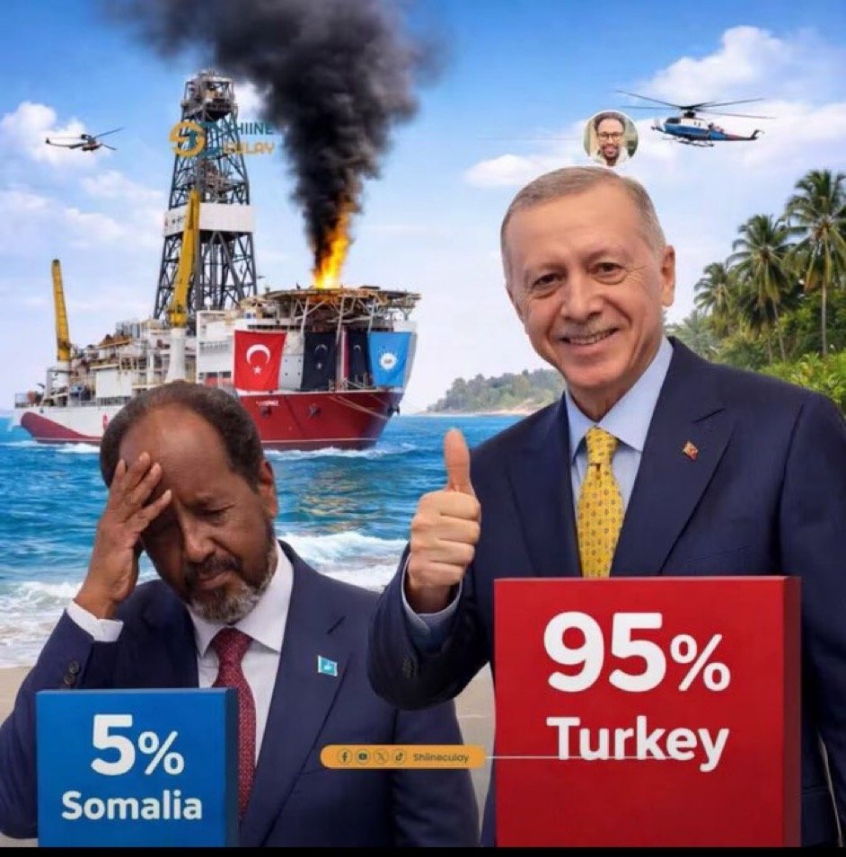 Somalia's Natural Resources for Sale: 95% Turkey Somalia Only 5%